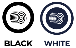 black white